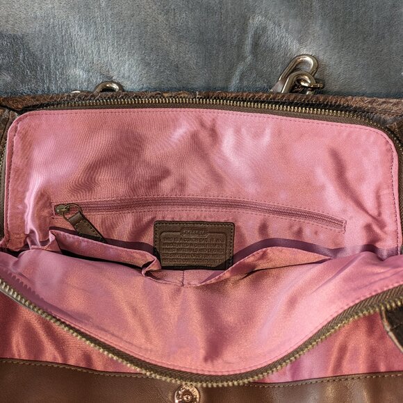 Coach Jayden Python Embossed Carryall Tote- Brown/Bronze - ONLY USED ONCE - Picture 12 of 16